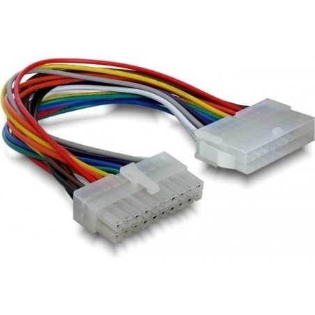 DeLOCK 20cm ATX Power Extension Cable - 20-Pin Male to Female - High-Quality Power Connector for Enhanced Performance | Art. No.